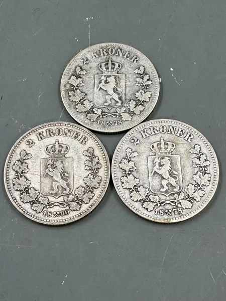 3 stk 2 Kroner