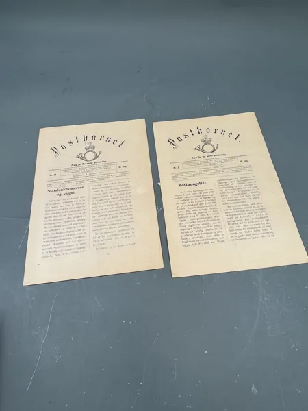 2 stk Posthornet nr 5 +nr 19 1921