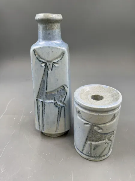 Otto Mulders keramikk Lysetake + vase