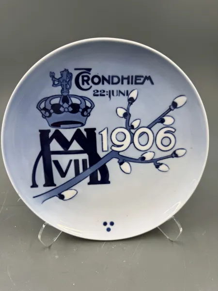 Blått PP fat Trondheim 1906