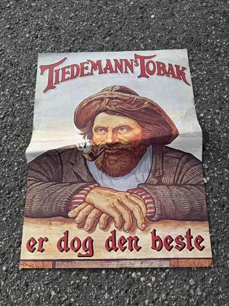 Tiedemanns plakat fiskeren 1975