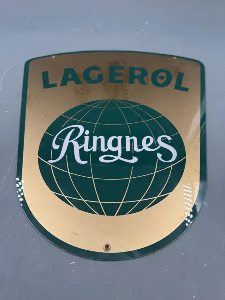 Ringnes celluloid/ plast skilt fra 1950- 60 tallet