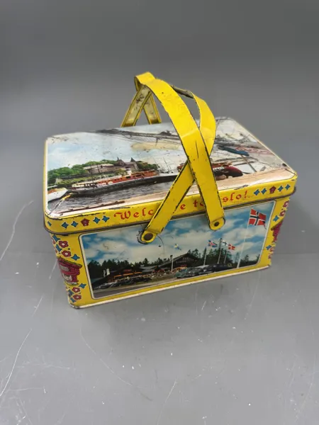 Gml Stabburet nisteboks/ picnic kurv 50 -60 tallet