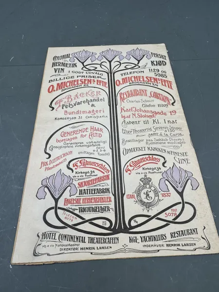 Nationalteatret 18 siders program 