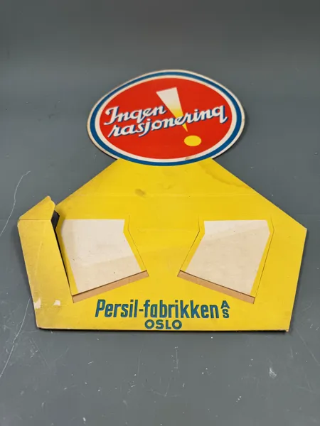 Persil sjokkselger bordplakat 40-50 tallet