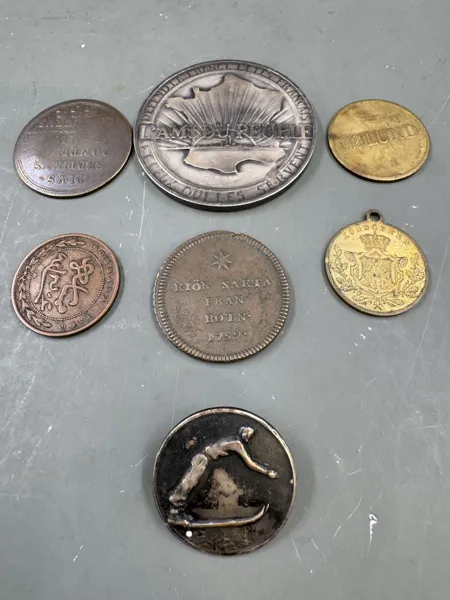 7 gml mynt / medaljer