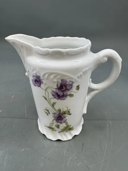 PP- Flott mugge med lilla blomster