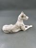 Vintage Porselensfigur liggende Grand Danois