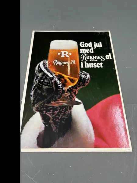 Gml ringnes utbrett plakat 50-60 tallet