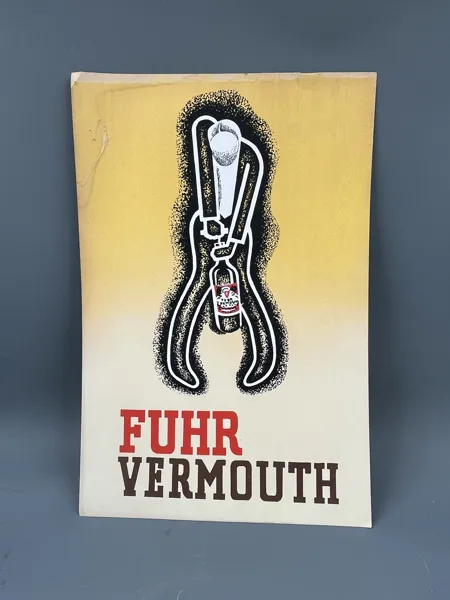 Grimstad Gartneri vin plakat 1930-40 tallet