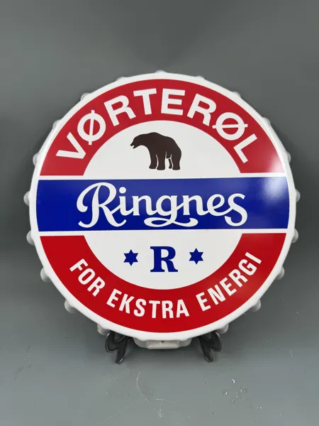 Ringnes kork skilt 50/ 60 tallet