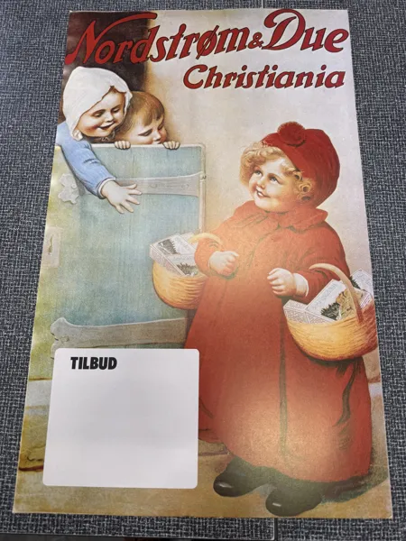 Nordstrøm og due plakat 1970 tallet