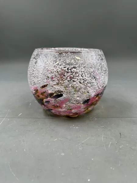 Hallingglass med bobler Kunstglassbolle