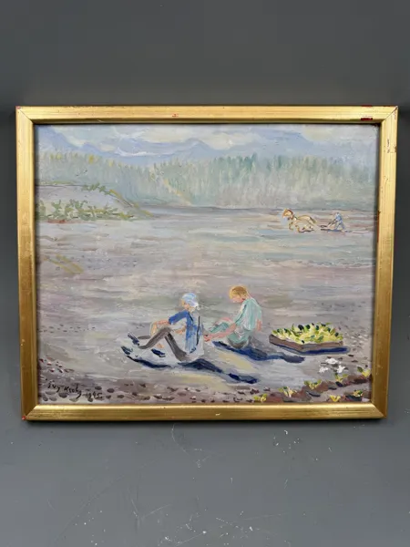 Maleri Guy Krog datert 1945