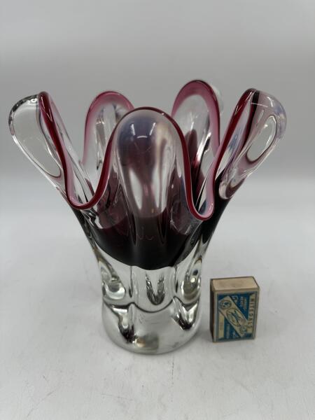 Stor Kunstglass vase chribska glass